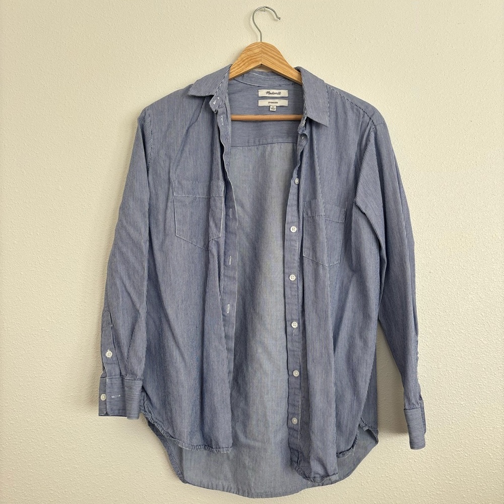 Madewell Overized Striped Button-Down